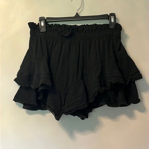 Skorts, Black, Size M, Stretchy